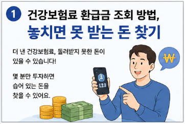건강보험료 환급금 조회 방법&amp;#44; 놓치면 못 받는 돈 찾기1