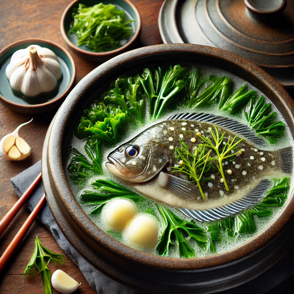 도다리 쑥국 사진