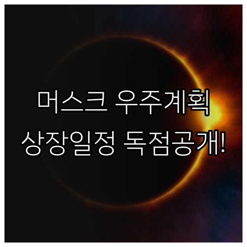 머스크의 우주 사업 로드맵과 스타링크..