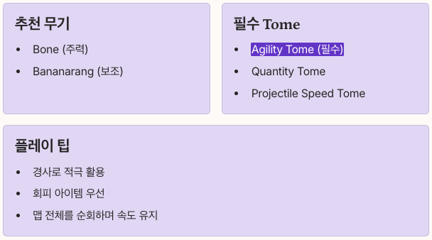 메가봉크 빌드 추천 정리