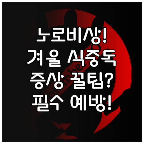 겨울철 식중독 주범 노로바이러스 증상..