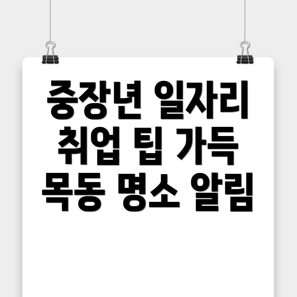 중장년 일자리