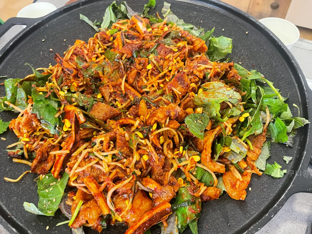 시흥-장곡동-갯골생태공원-맛집-오징어와-불고기-밥이-무한리필인-야불과오불