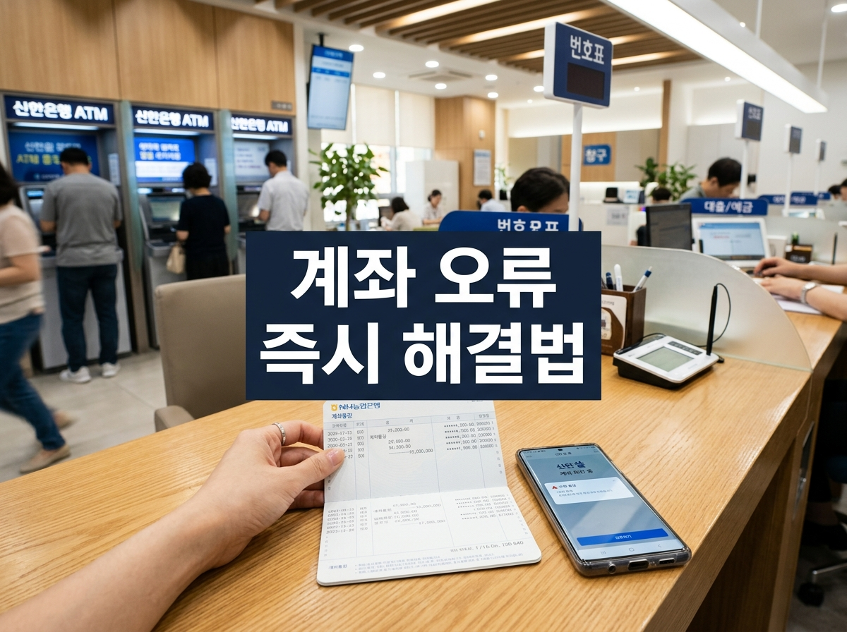 환급 계좌 번호 오류 변경 신청 방법