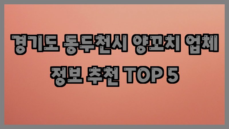 경기도 동두천시 양꼬치