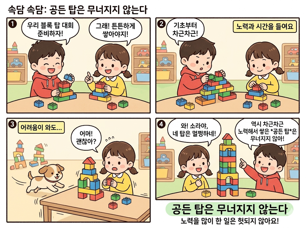 공든 탑은 무너지지 않는다