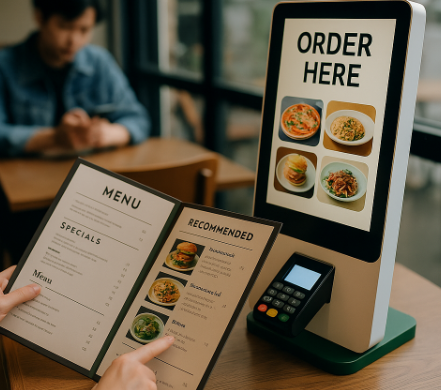 테이블 회전율을 높이기 위해 주문 방식을 다양화하는 자영업자