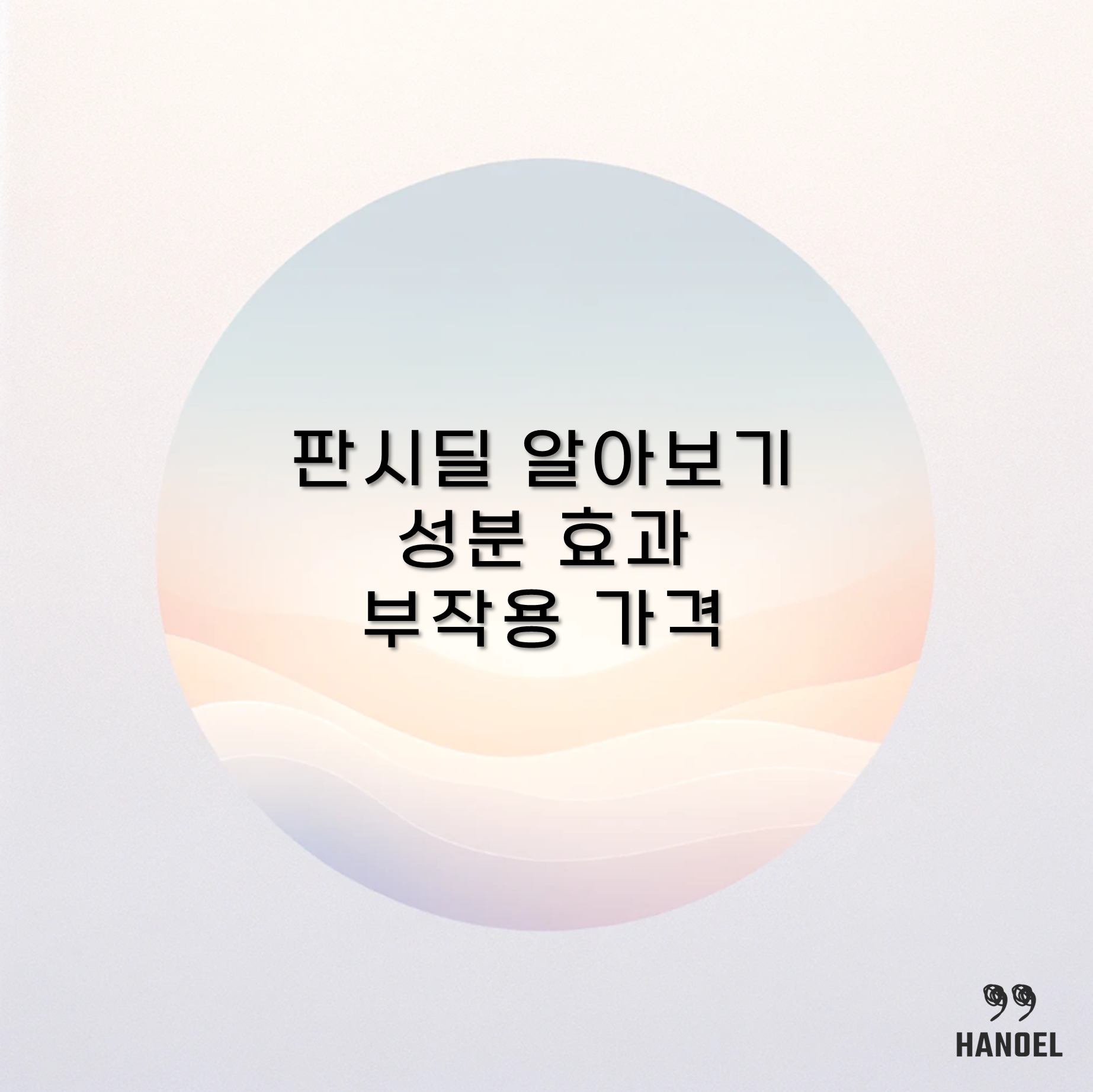 판시딜 알아보기 성분 효과 부작용 가격