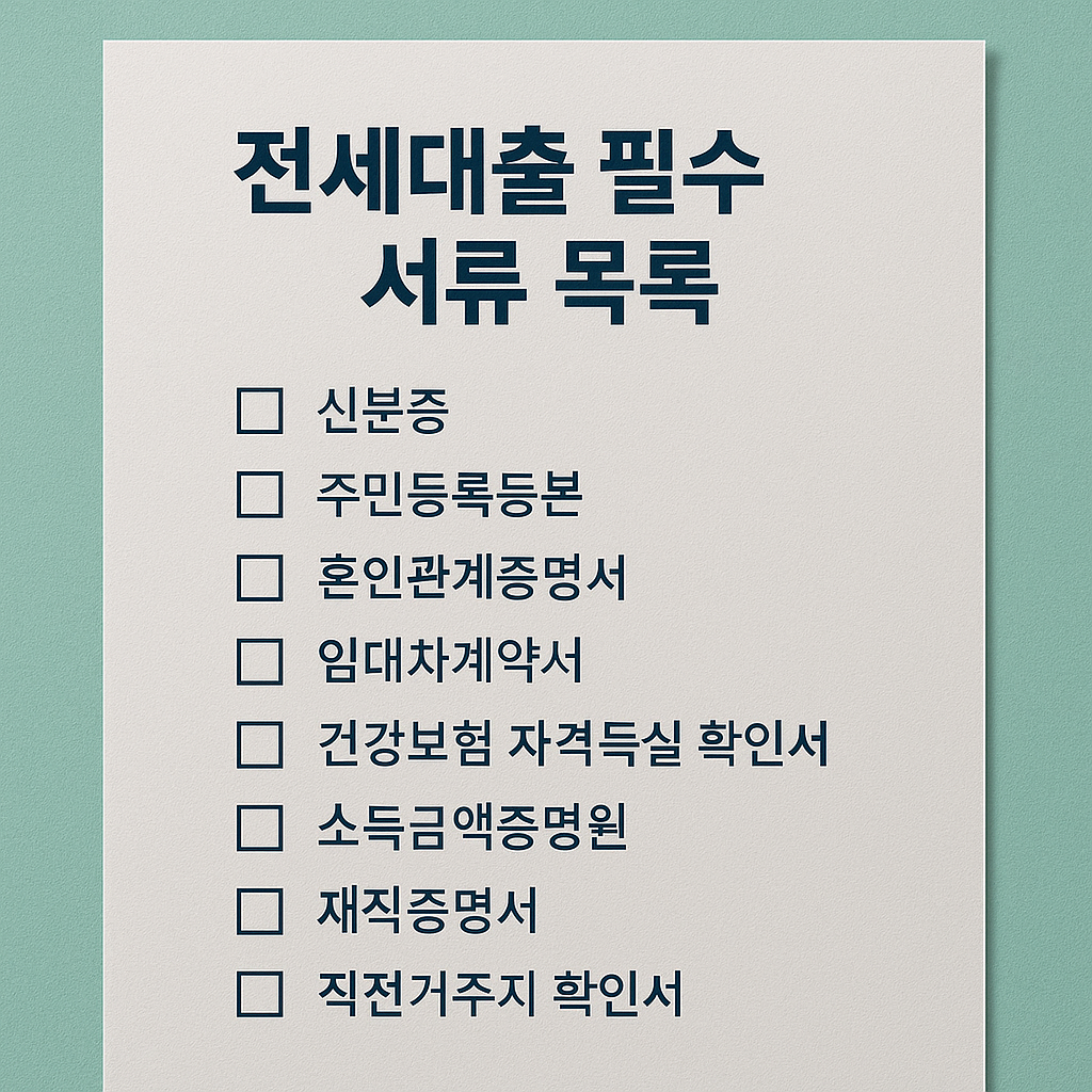 전세대출 승인 빨리 받는 서류 준비 노하우 관련 2