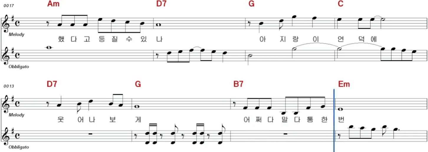 정정아(박상규) 친구야 친구 악보