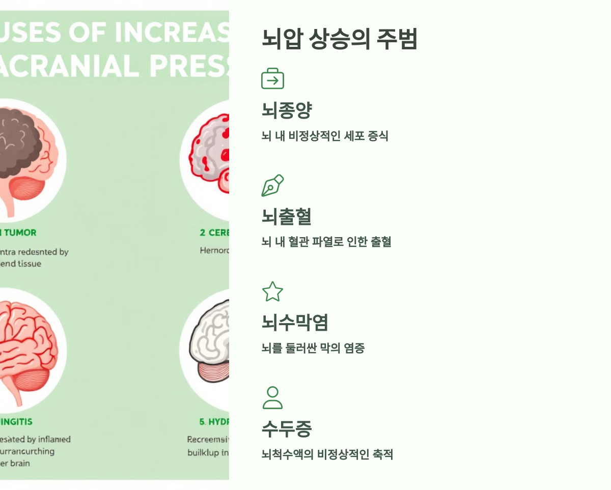 뇌압 상승의 주범은?