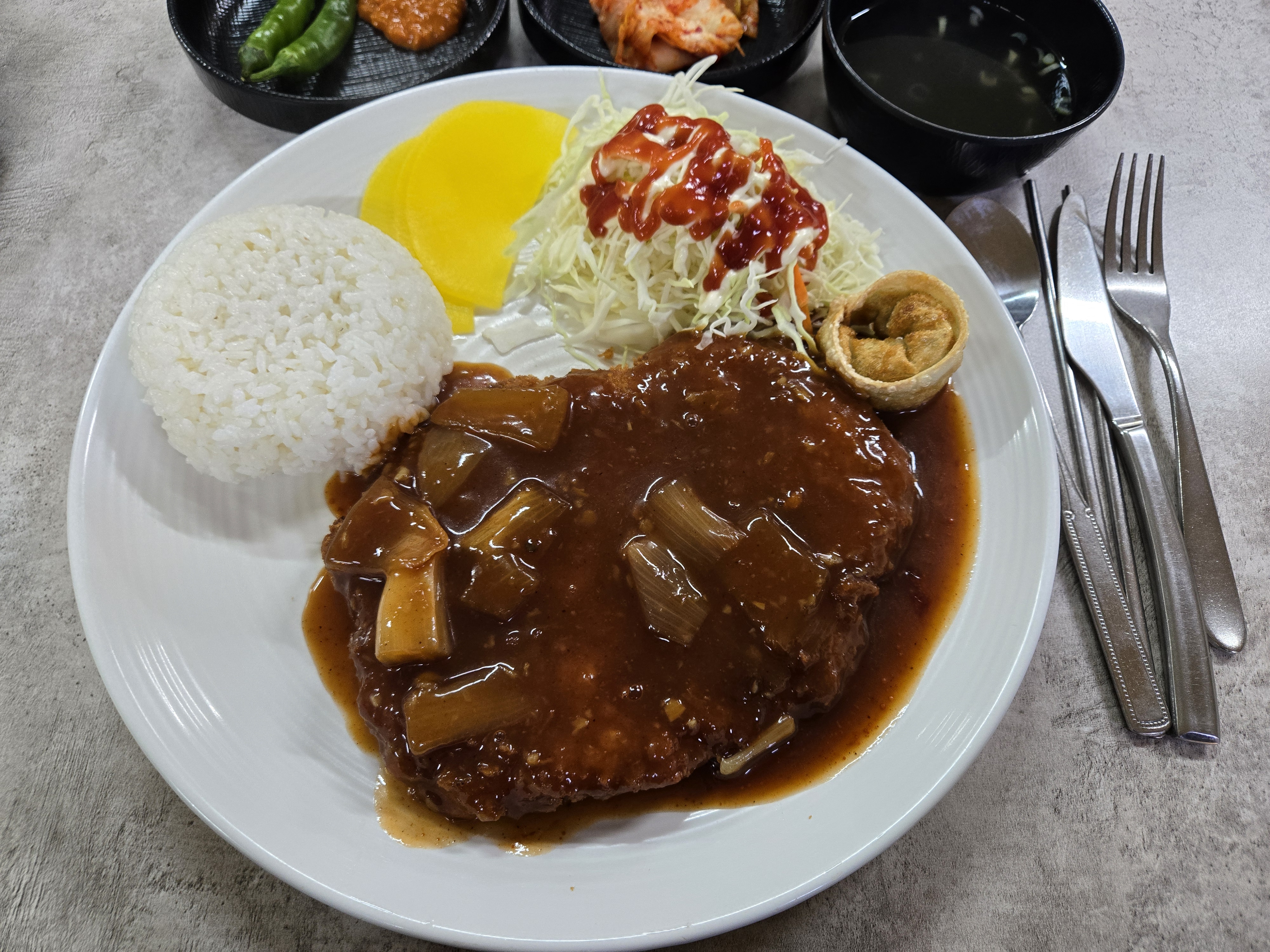 범물동 맛집 범물본가국수 돈까스