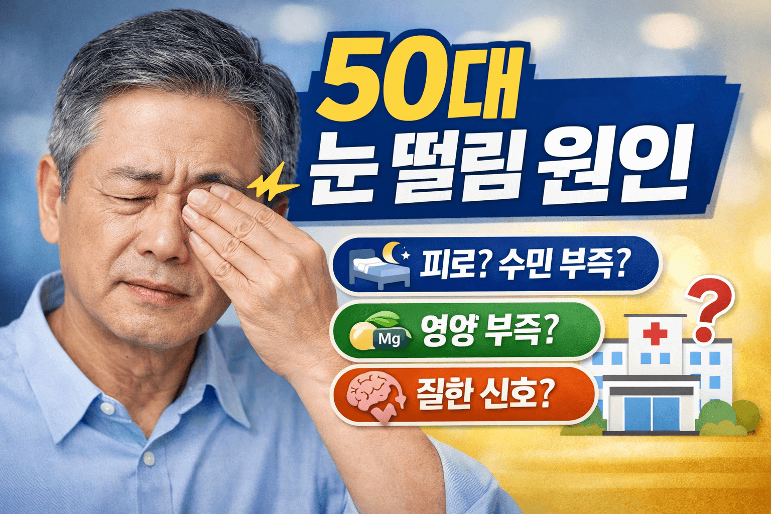 50대 눈이 떨리는 이유