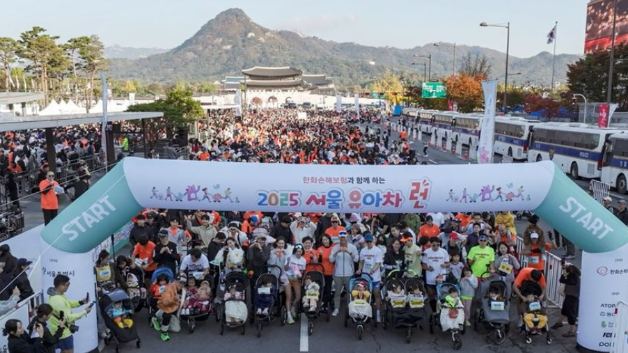 오세훈 시장, 서울 유아차 런 행사 참여