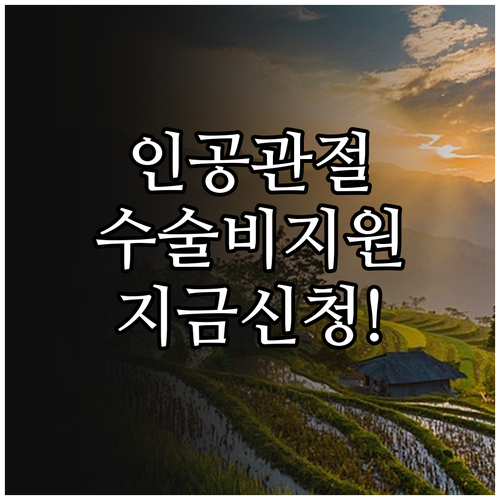 2025 경상남도 어르신 인공관절 수..