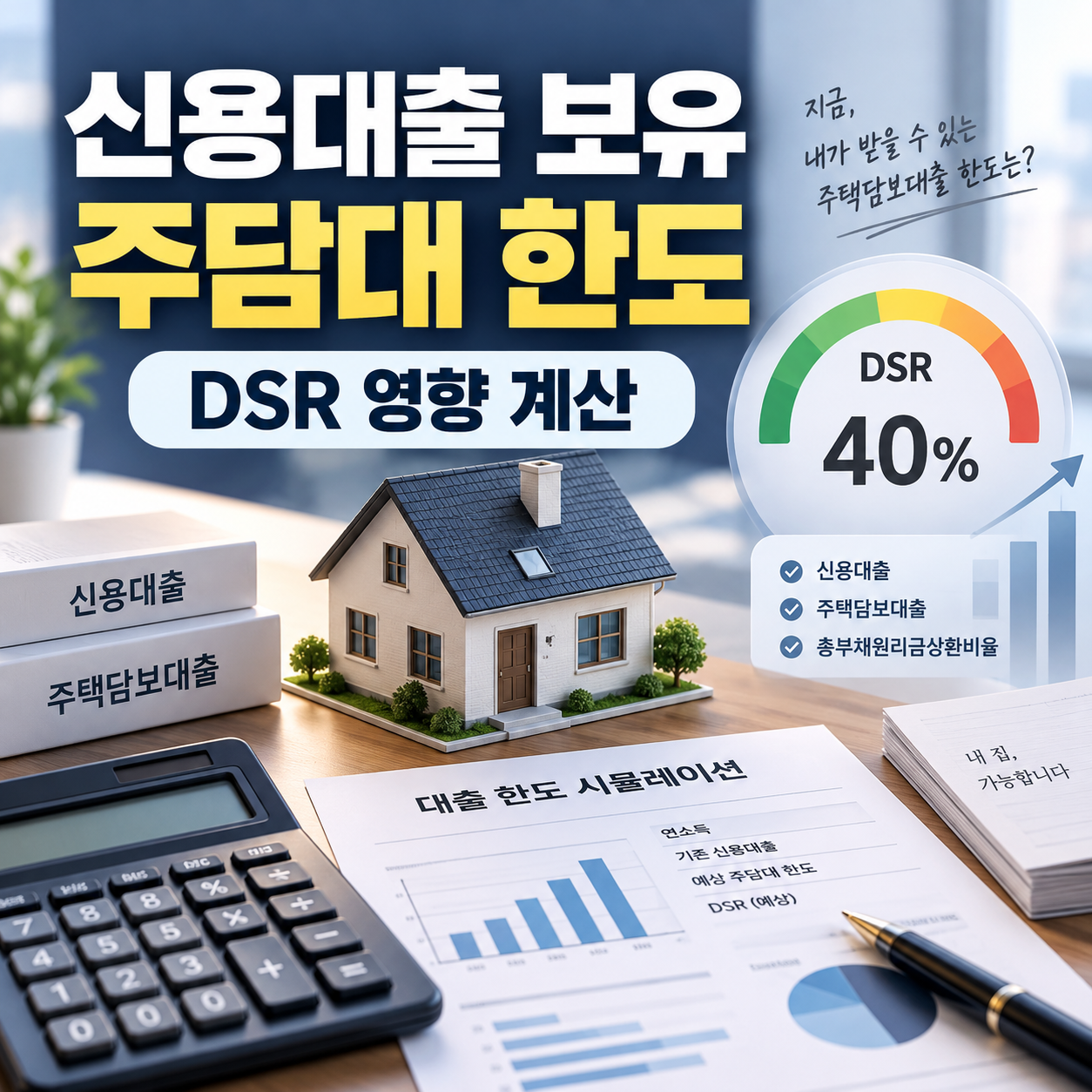 신용대출 있으면 주담대 한도