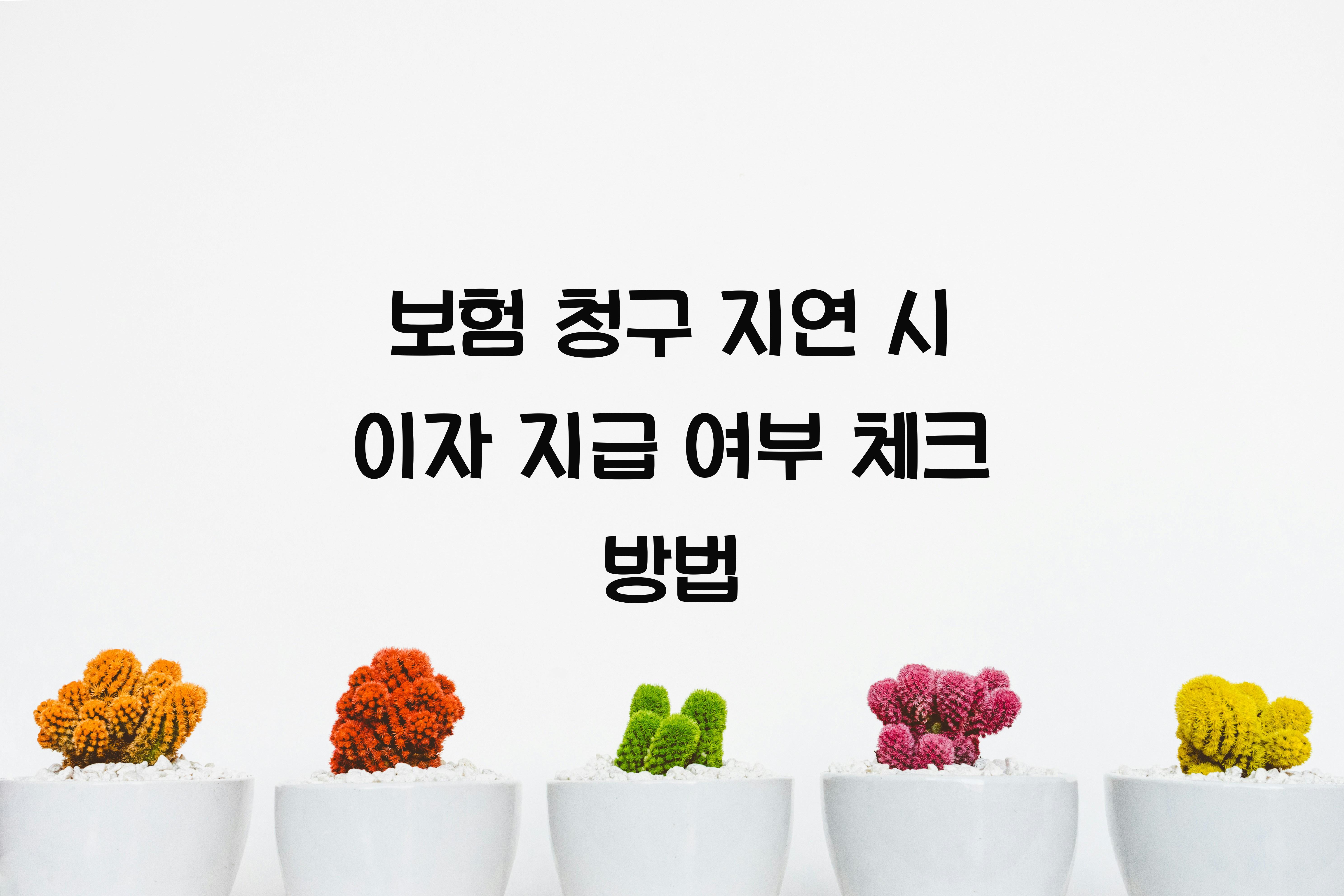 보험 청구 지연 시 이자 지급 여부