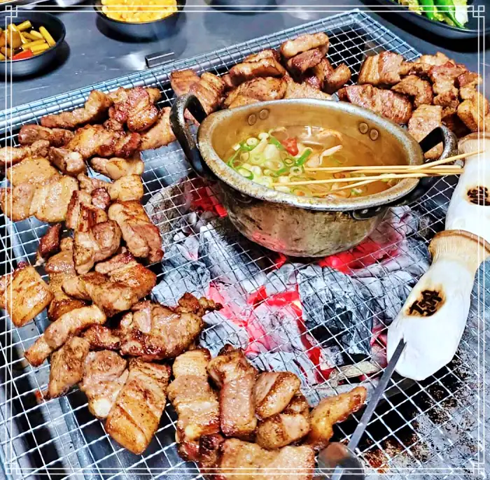 경남 양산 맛집 대나무 숲속 글램핑 캠핑 바베큐