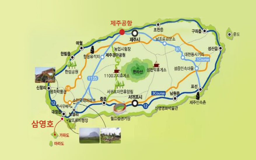 제주도 서귀포시 가파도 청보리 축제