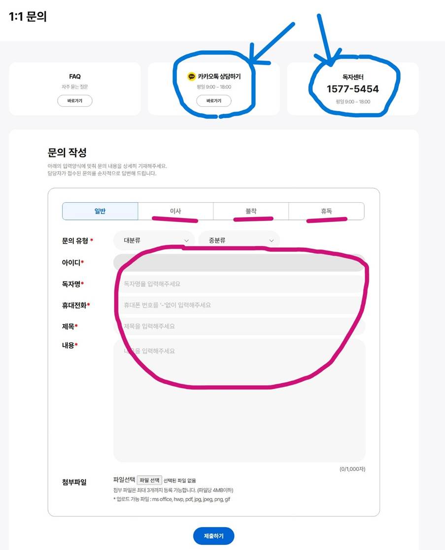 한국경제신문 한경 주소. 구독료납부방법 변경, 해지