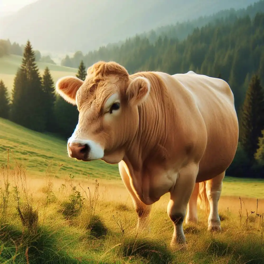 옆면을 보고 있는 누렇고 커다란 소