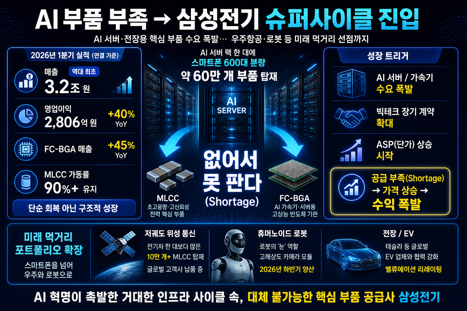 AI 부품 부족과 삼성전기 슈퍼사이클