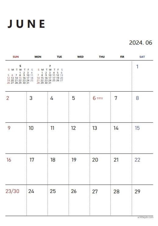 2024년6월달력_무료다운로드_출력_인쇄_pdf