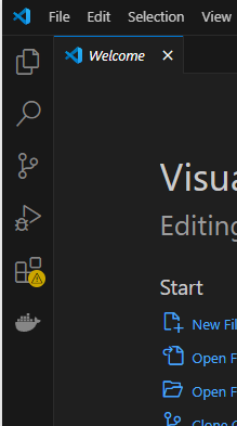 Visual Studio Code 사이드바 화면