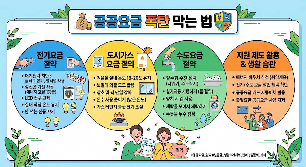 공공요금 반으로 줄이는 전략
