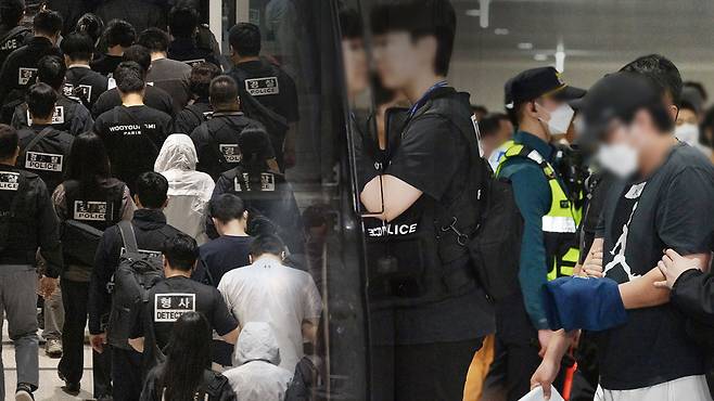 캄보디아 로맨스스캠 조직 구속 TK파 초롱이 문신 조직원 논란