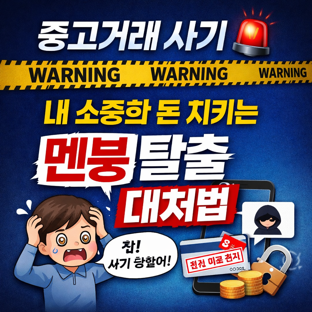 중고거래 사기 🚨 내 소중한 돈 지키는 멘붕 탈출 대처법 총정리 포스터
