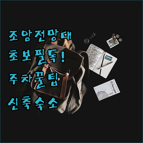 화성 조암전망타워 주차 팁 초보 운전..
