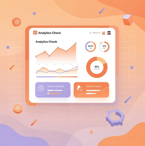 백업 시스템 모니터링 대시보드 예시 일러스트