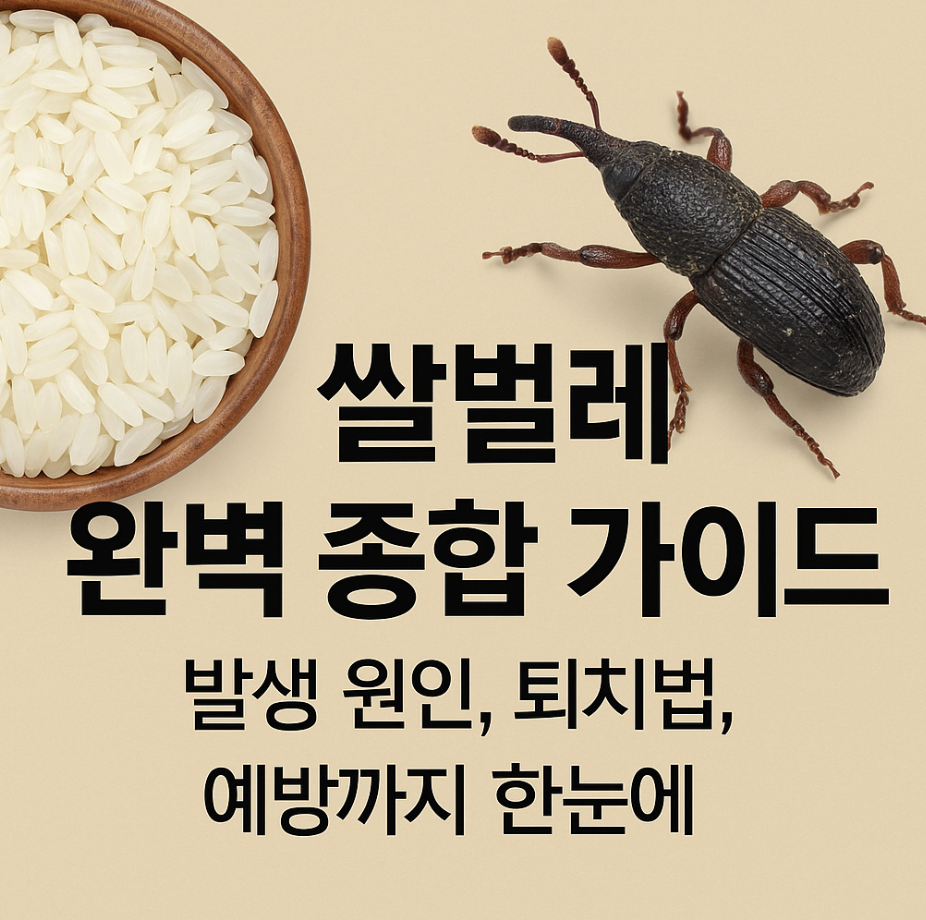 쌀벌레 완벽 종합 가이드 – 발생 원인, 퇴치법, 예방까지 한눈에