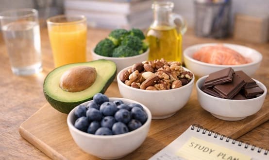 집중력 효과 음식 사진