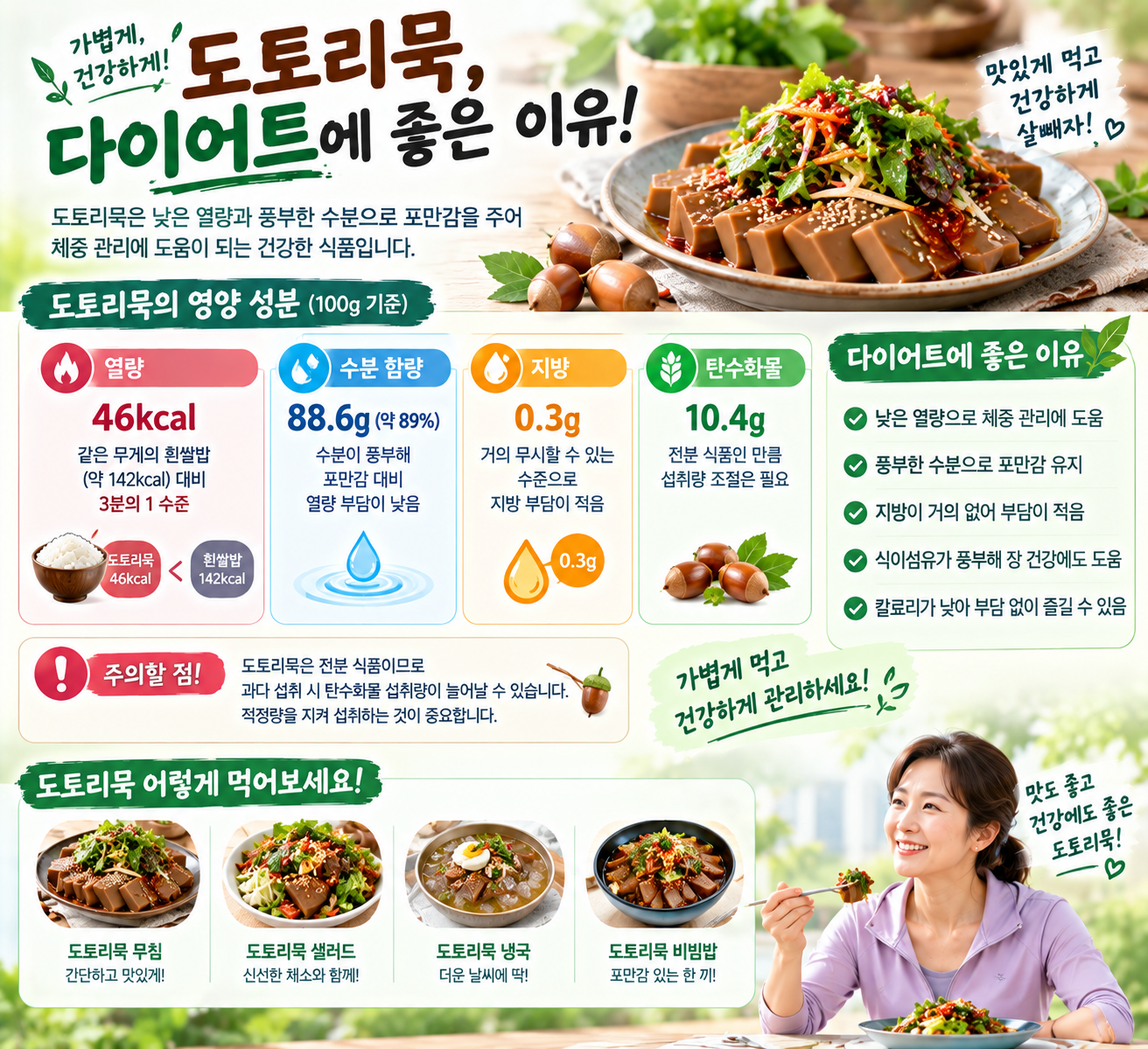 도토리묵 (다이어트 식단)