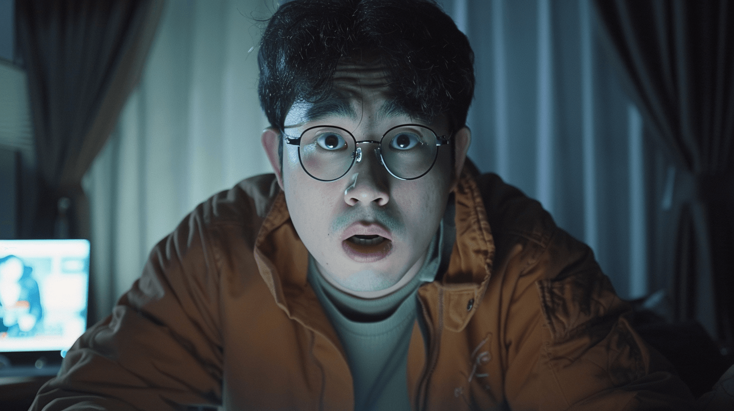 화면을-보며-놀라고-있는-표정의-남자-이미지