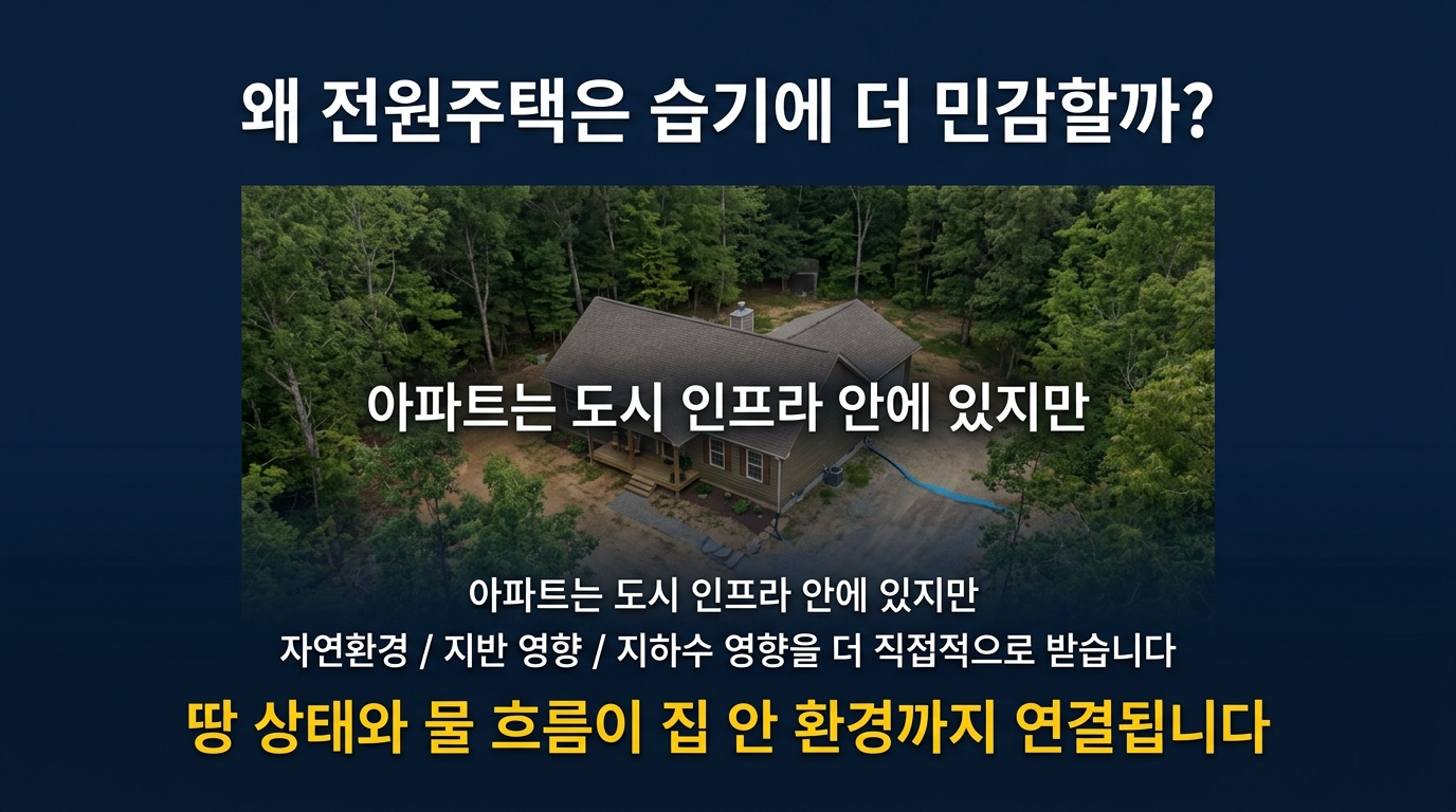 전원주택이 습기에 민감한 이유