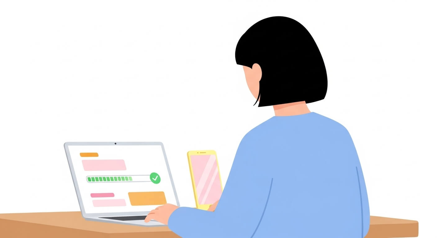 홈택스와 손택스를 통해 온라인으로 근로장려금을 신청하는 과정을 보여주는 장면3으로, 누구나 간편하게 신청할 수 있어야 합니다.