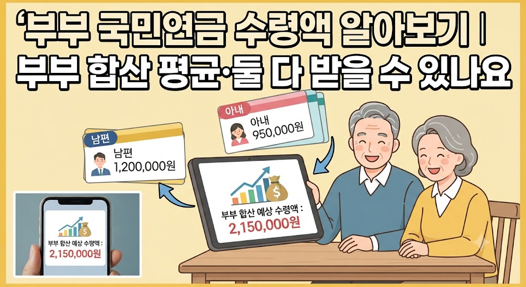 부부 국민연금 수령액 알아보기