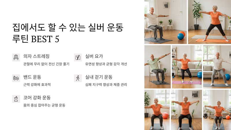 실버 요가 관련 이미지