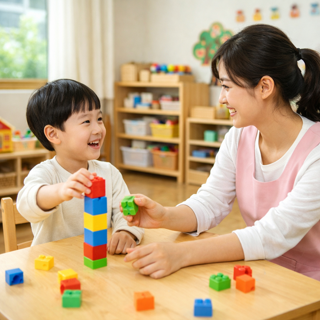 어린이집 적응 과정 아이 활동 모습
