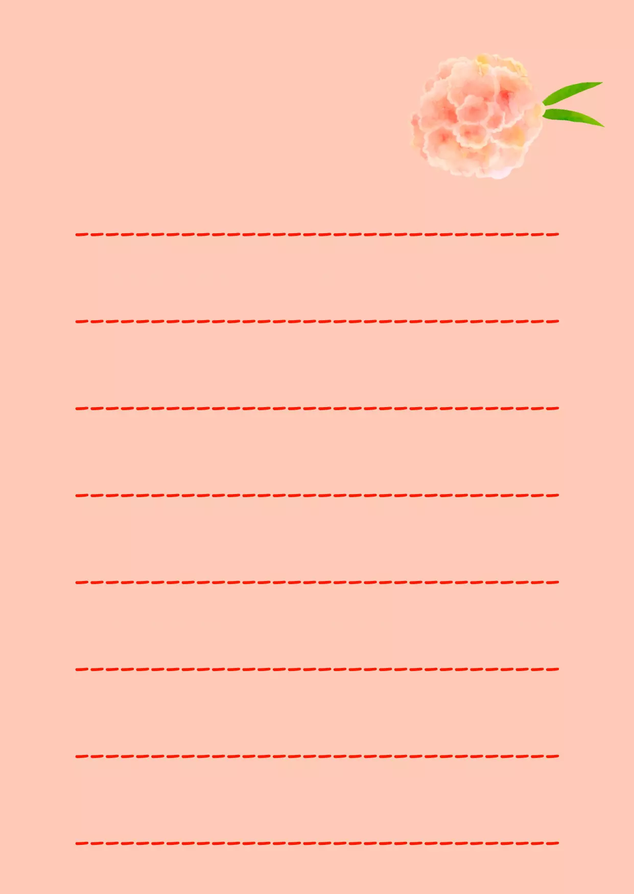 어버이날 감사 카드 도안 1-2