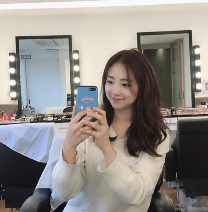 배혜지 기상캐스터 셀카