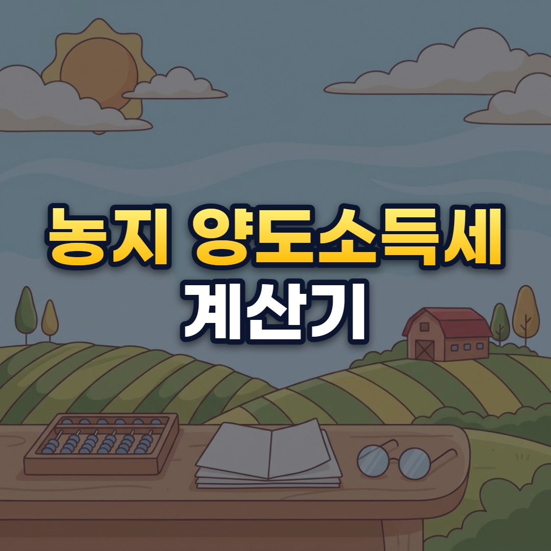 농지 양도소득세 계산기