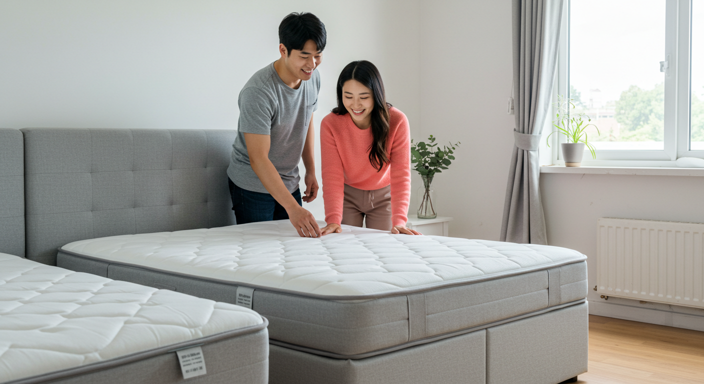 희귀 목재 침대