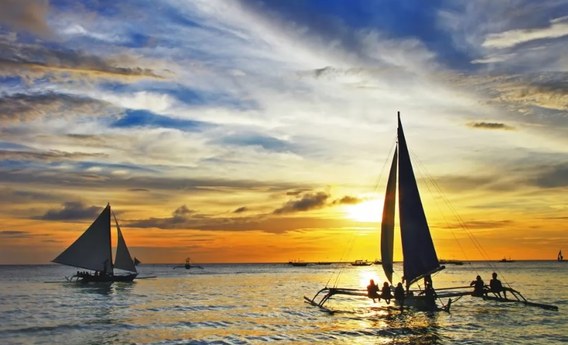 보라카이 필리핀 관광지 추천 선셋 세일링