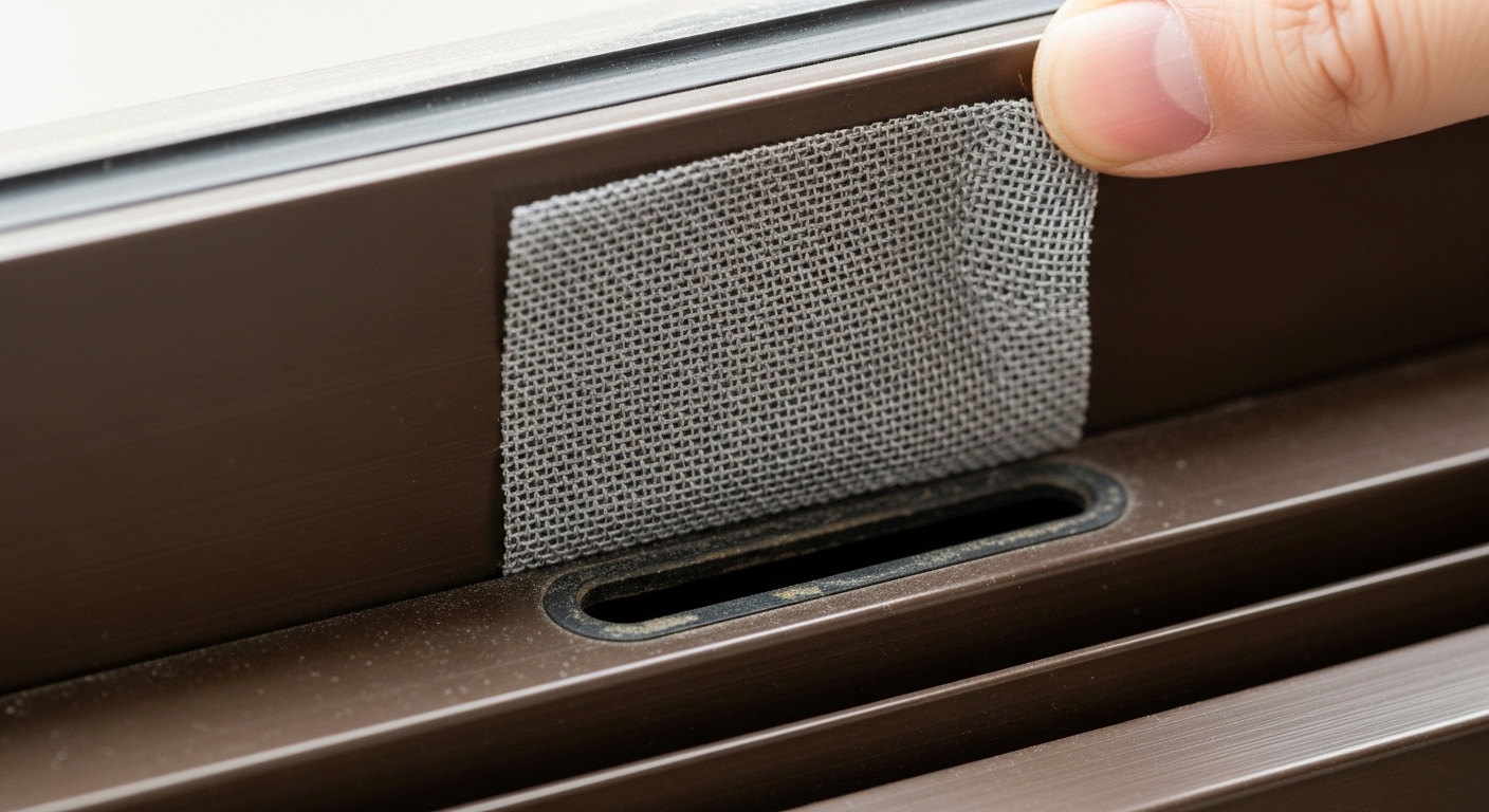 다이소방충망물구멍