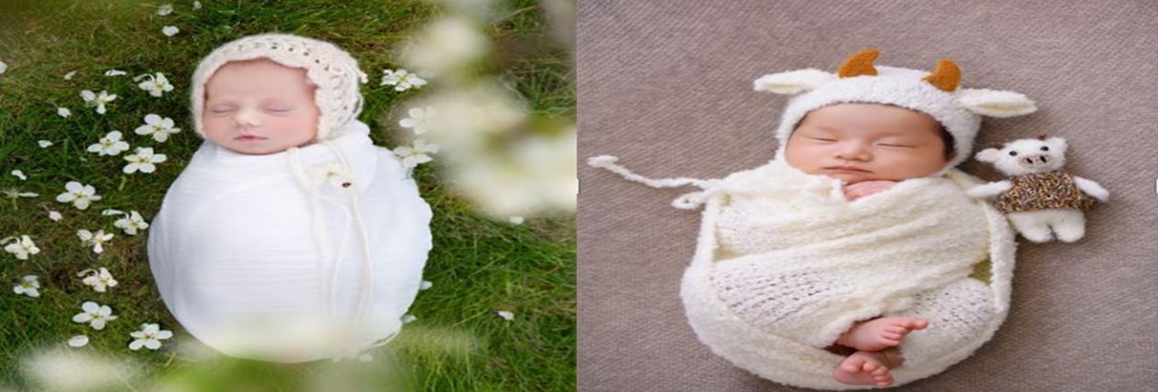 동,서양 아기 사진