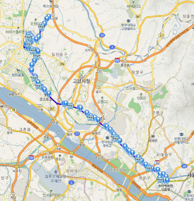 7727버스 노선도